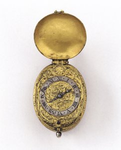 Reloj de escape de borde ovalado, c.1630 de Richard Jackson